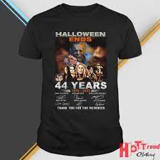 Halloween Ends 44 Years 1978 2022 Signatures Thank You For The Memories Shirt