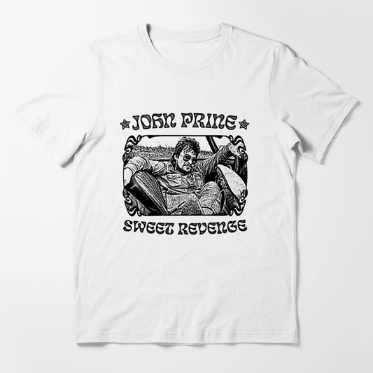 John Prine Retro 70s Style Fan Art Design T-Shirt