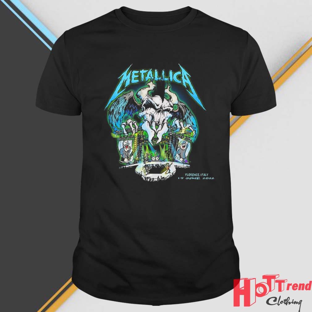 The Metallica Firenze Rocks Moth Into Flame T-Shirt