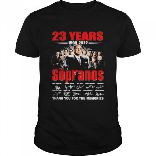 The Sopranos 1999 2022 thank you for the memories shirt